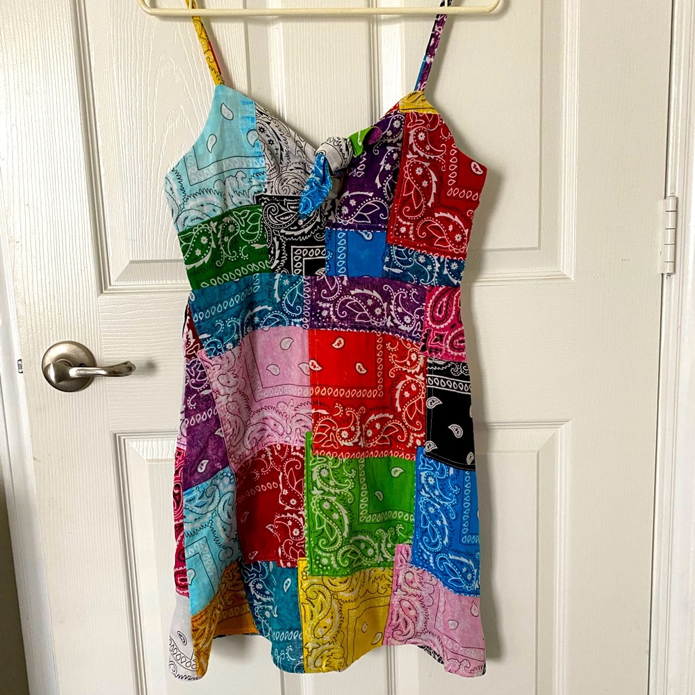 NWT Free People patchwork paisley dress